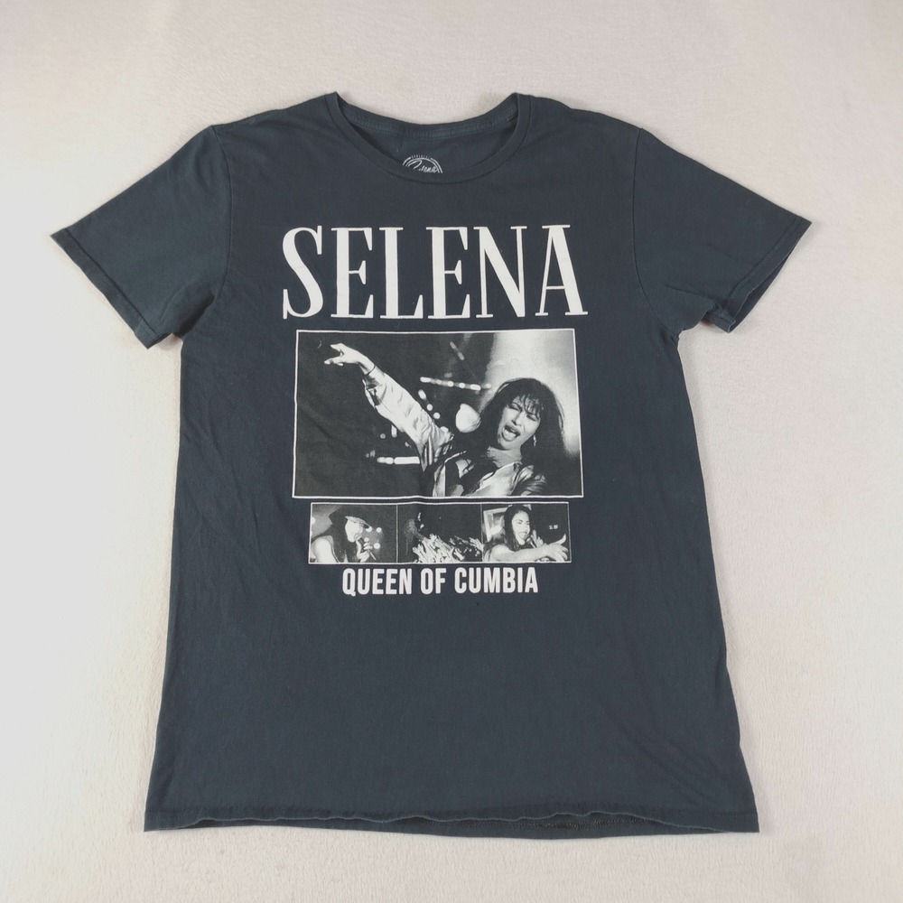 Selena Shirt Mens Medium Black Queen Of Cumbia Official‎ Graphic Tee 2022 Music